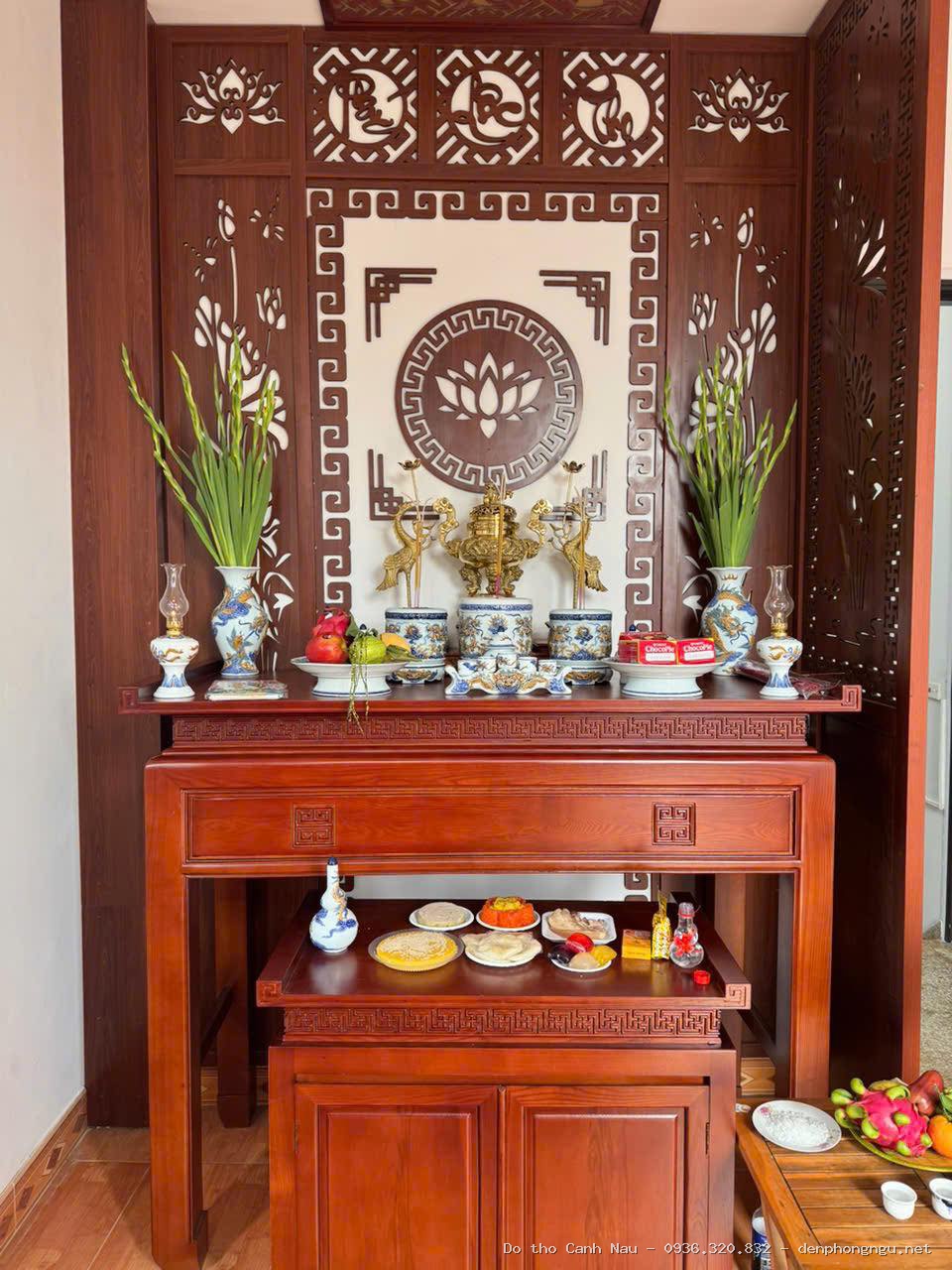 Mẫu Bàn Thờ Gỗ Đẹp Đơn Giản Hiện Đại - Bàn Thờ Chung Cư